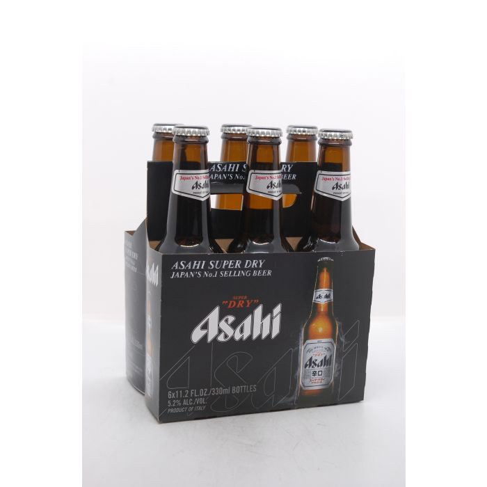 Asahi Dry Lager 6pk Bottles