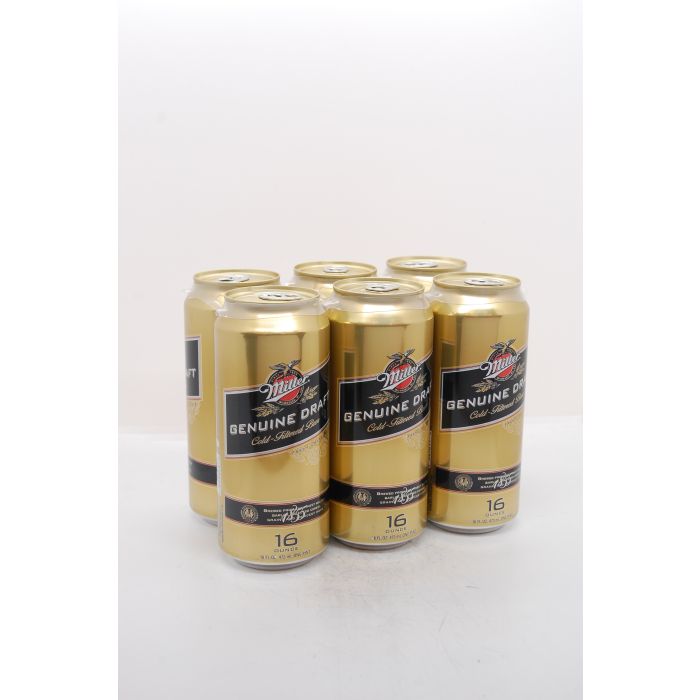 Miller Genuine Draft 6pk 16oz Cans