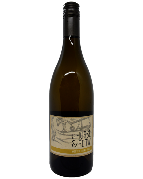 Horse & Plow Draft Horse White